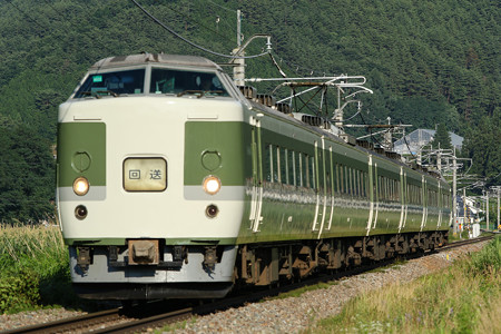 189系N102編成 ムーンライト信州送り込み@冠着~聖高原