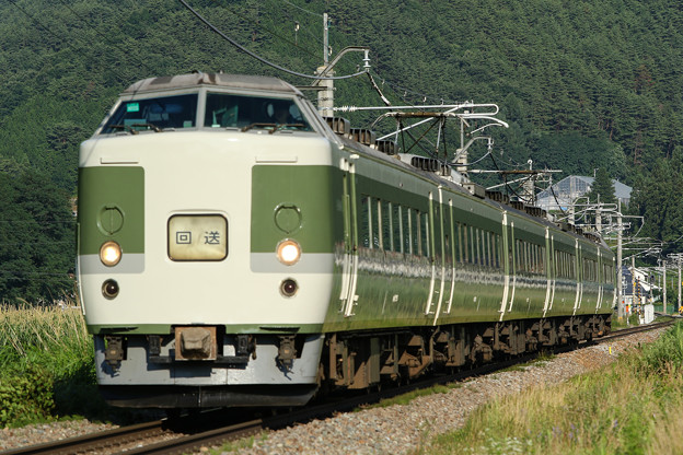 189系N102編成 ムーンライト信州送り込み@冠着~聖高原