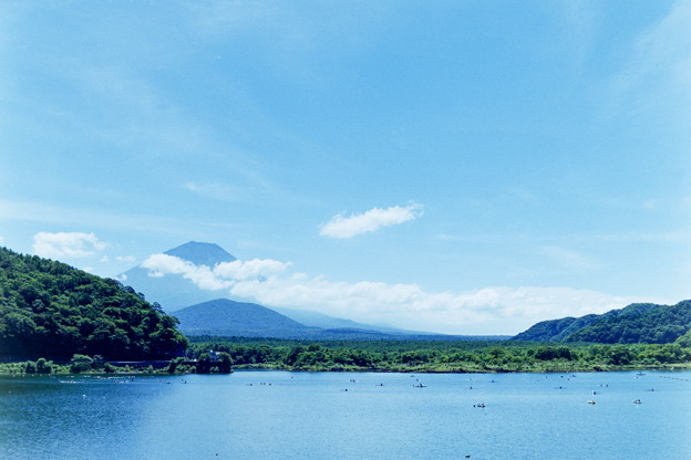 富士五湖巡り【精進湖から見る富士】3
