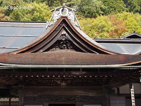 遍照光院 正面玄関破風飾り PB030722