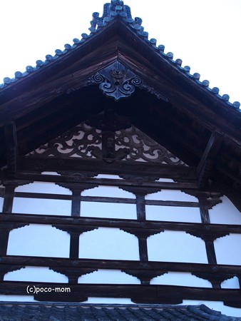 瑞巌寺庫裏 破風下 P4281463