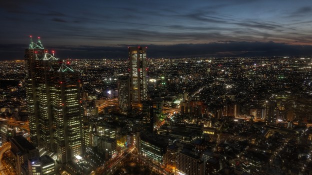 都庁からのコンデジ夜景