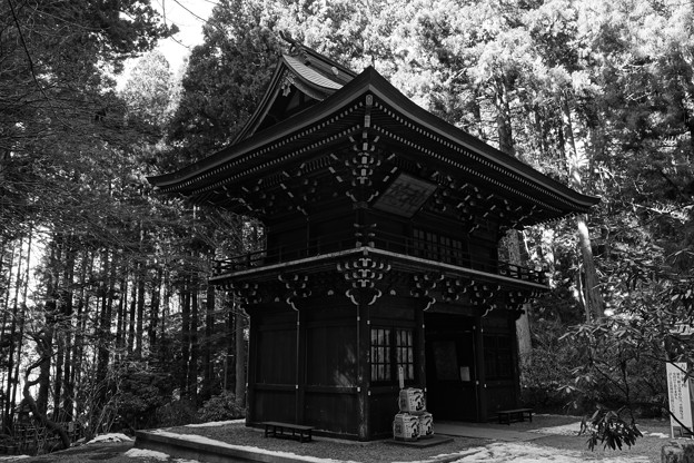Photos: 御岩神社 楼門（斜め後ろ）