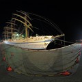 2016年4月30日　清水港日の出埠頭　日本丸 ライトアップ 360度パノラマ写真(1)