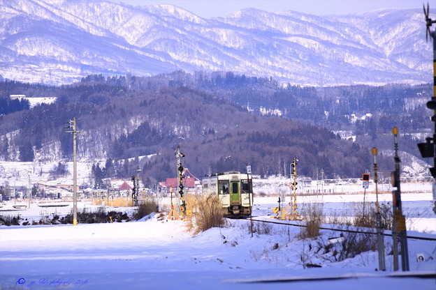 飯山線雪景色