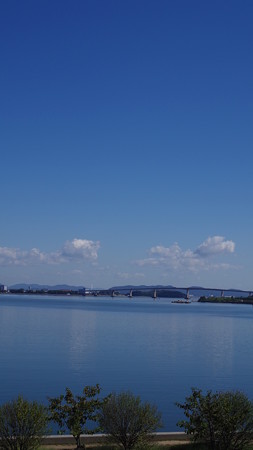 10月の晴れた児島湖