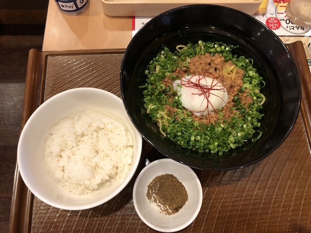 広島 旨辛汁なし担担麺＆ご飯セット