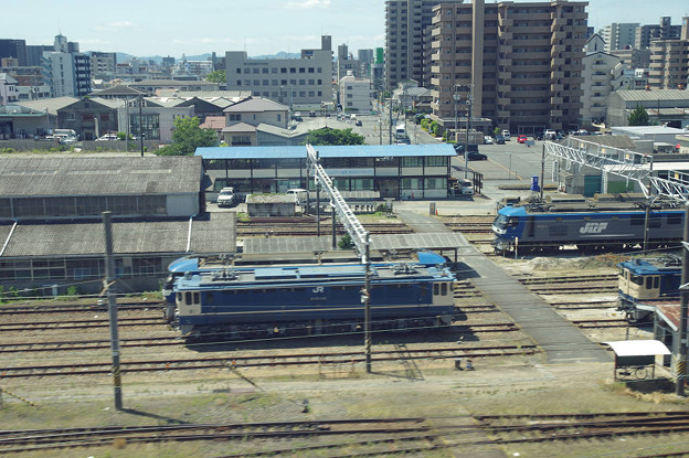 Photos: s9219_山陽新幹線車窓岡山～新倉敷間_岡山貨物ターミナル