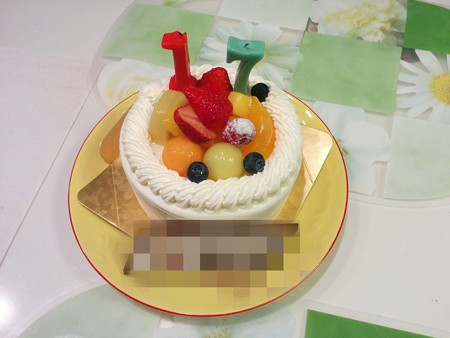 17歳の誕生日ケーキ
