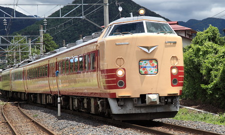 485系仙山線さくらんぼ号楯山駅１