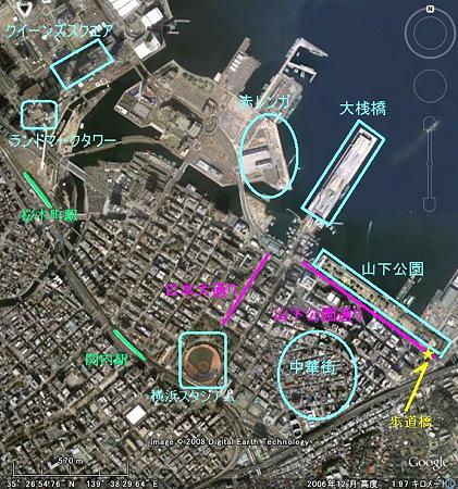 関内から港周辺