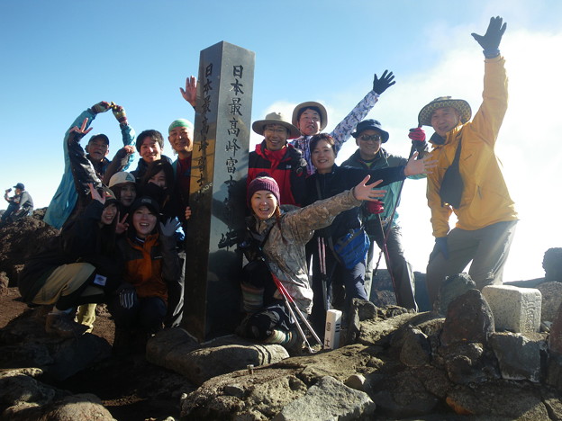 東北の高校生の富士登山2019応援登山　剣が峰登頂！