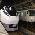 湘南ライナーと、特急ときわ