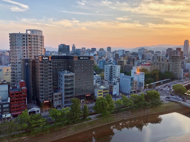 広島市南区京橋町 城南通り 福屋広島駅前店11階から 2018年4月29日