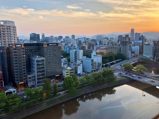 広島市南区京橋町 城南通り 上柳橋 駅西高架橋 福屋広島駅前店11階から 2018年4月29日