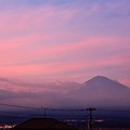 7月30日富士宮市からの夕方富士山～ ホンノリ焼けましたね！