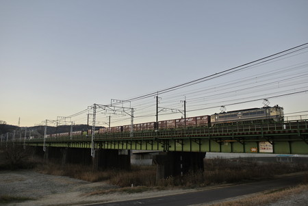 多摩川の朝景色