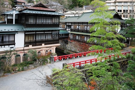 2018.11.26 四万温泉 積善館 部屋窓景