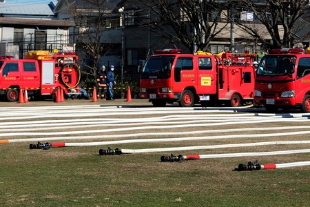2019.01.05　和泉川　隣町消防出初式
