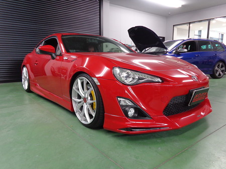 ８６　岡山県　イカリング取付・ウインカー移設加工・デイライト加工