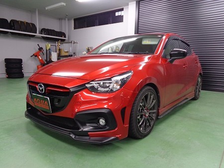 デミオ　エンジンスターター取付・ライドアンドゴーキット取付500