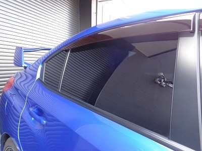 ＷＲＸ　ＳＴＩ　ＶＡＢ　リアガラスＩＲフィルム施工