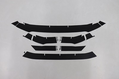 S660　フロントバンパーガーニッシュ　カット済みカーボンシート
