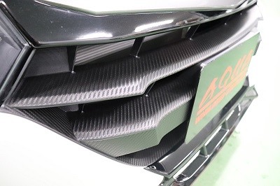 S660　フロントバンパーガーニッシュ　カット済みカーボンシート貼り込み