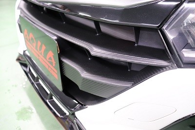 S660　フロントバンパーガーニッシュ　カット済みカーボンシート貼り込み