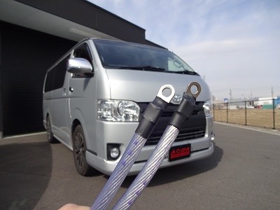 ハイエース　ノンレジケーブル取付