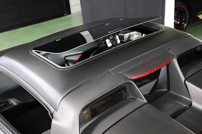 S660　後付けサンルーフ　カーボンシート施工