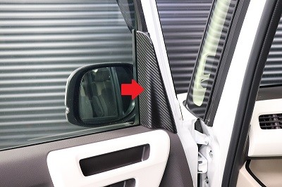 N-BOX カット済みカーボンシート貼り込み