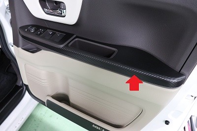N-BOX カット済みカーボンシート貼り込み