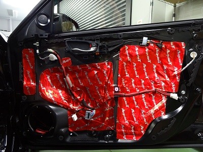 シビックタイプＲ　フロントドアデッドニング