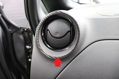 ノートＥ１２　車種別カット済みカーボンシート貼り込み