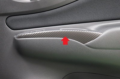 ノートＥ１２　車種別カット済みカーボンシート貼り込み