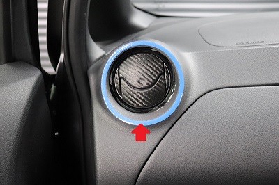 ノートＥ１２　車種別カット済み青シート＆カーボンシート貼り込み
