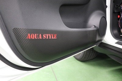 エクストレイルＴ３２　カット済みカーボンシート貼り込み