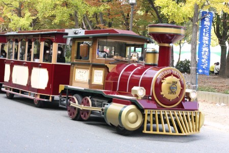 公園内を走る汽車?