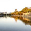 照れる広島城