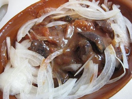 鴨肝のチーズ焼き前