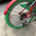 自転車タイヤ交換カラータイヤ