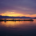 Photos: 夕焼け波止場