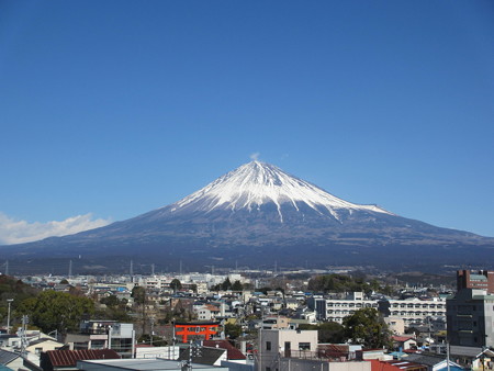 富士山世界遺産センターより 富士山と富士宮市街