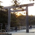 鳥居越しの朝日（１）
