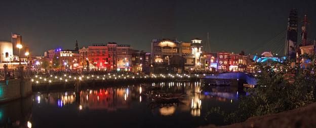 08 10 19 Usjラグーンからの夜景1 写真共有サイト フォト蔵
