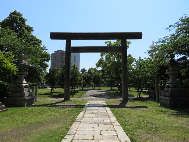 大垣城（岐阜県大垣市）二の丸跡／濃飛護国神社