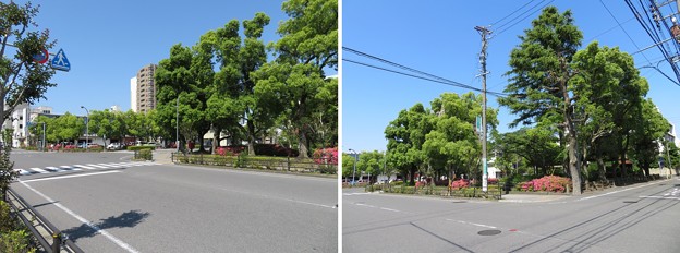 大垣城（岐阜県大垣市）堀跡・柳口門跡