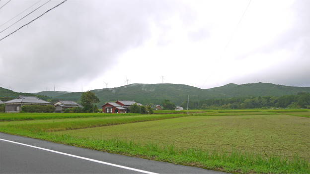 五島の風景と風車