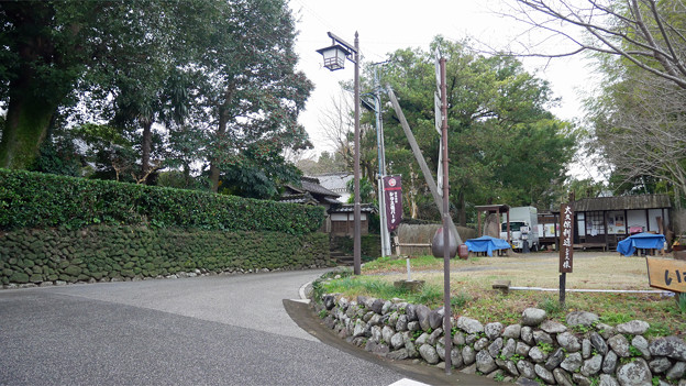 武宮邸前の通り